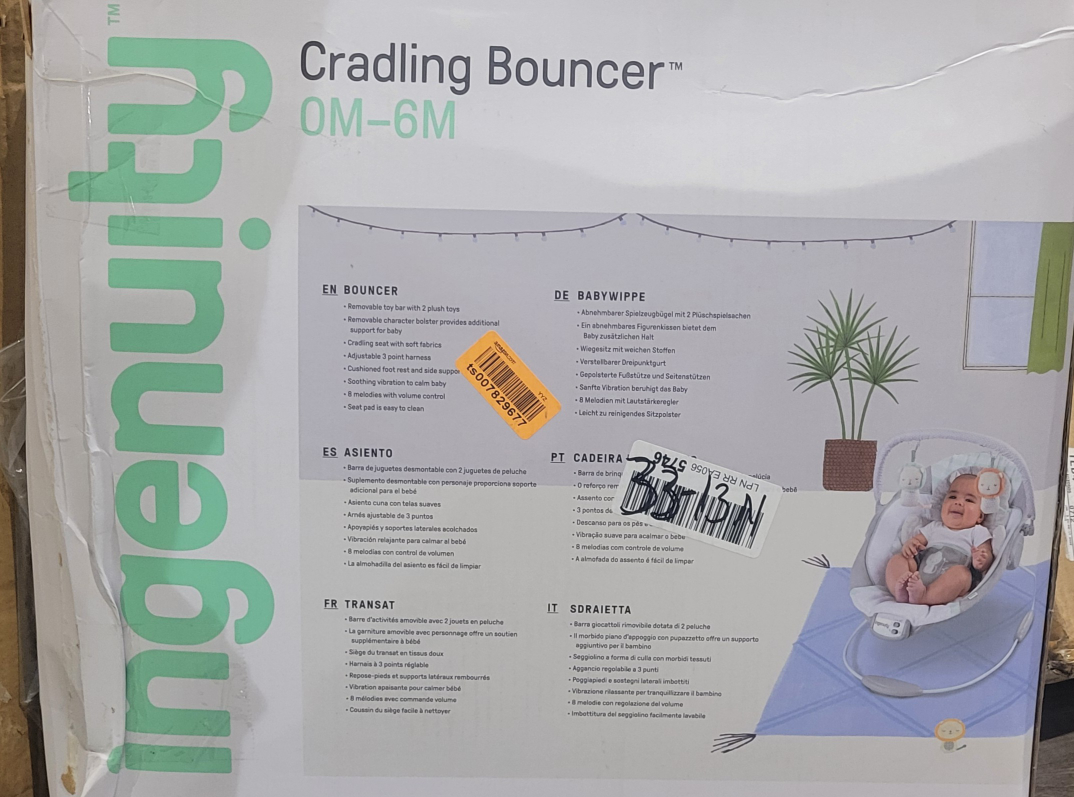 Ingenuity Cradling Bouncer Seat Vibration Melodies-Landry Lion - photo 2