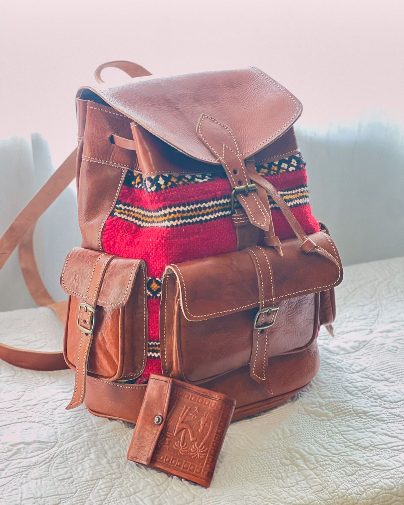Real Leather Backpack