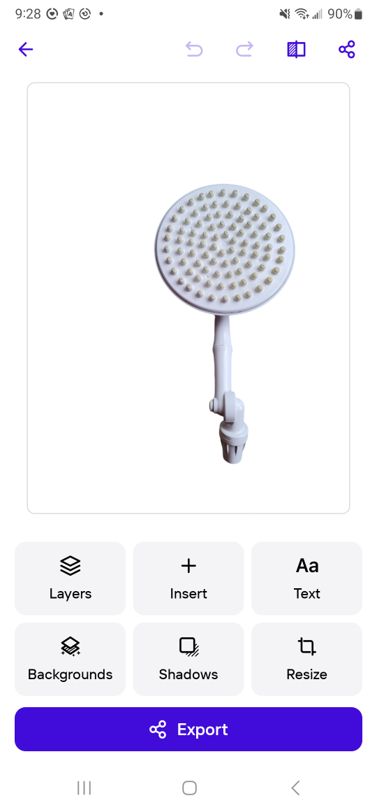 Shower Head rain drop style