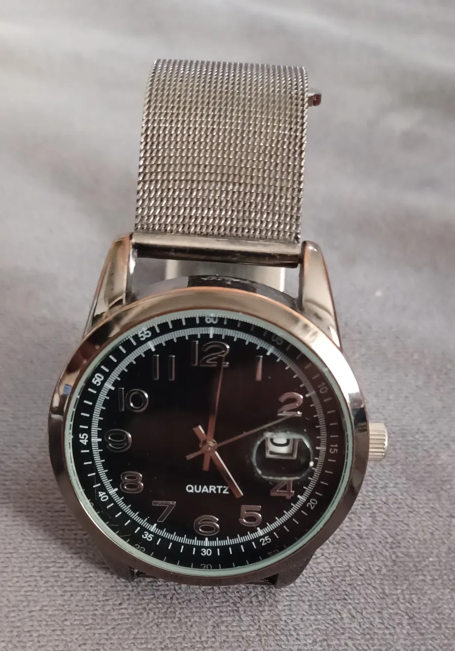 Unisex Black Face Watch image indicator(5)