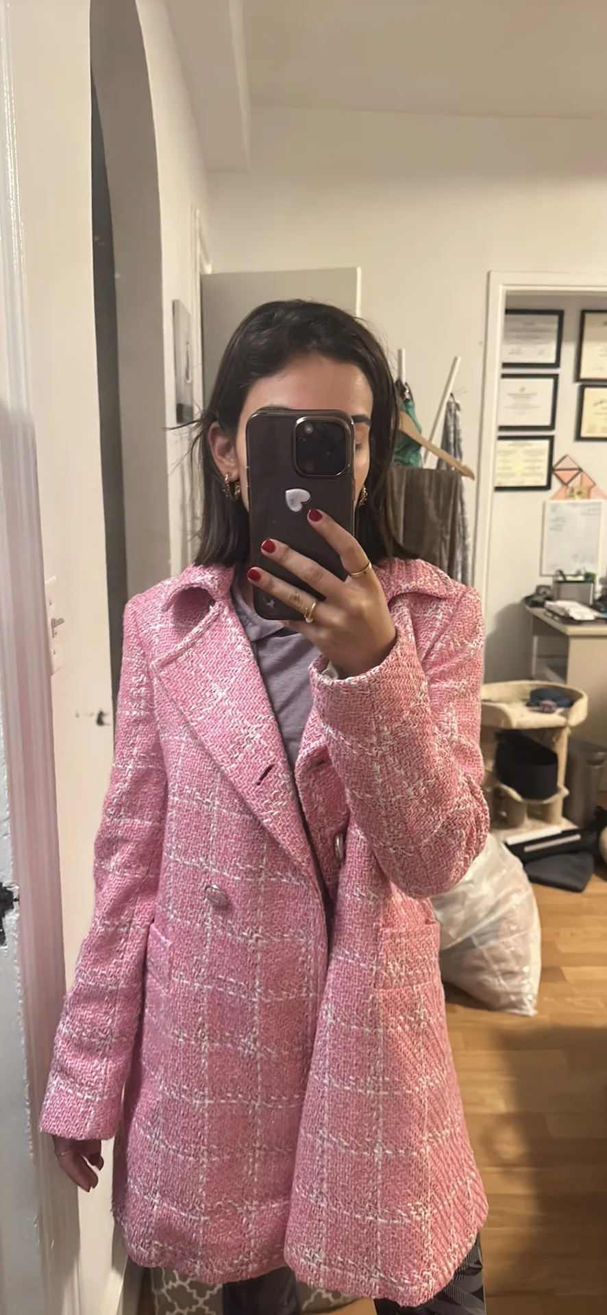 Pink Tweed Blazer thumbnail