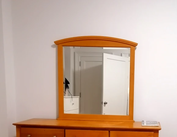 Wooden Arched Mirror - photo 2