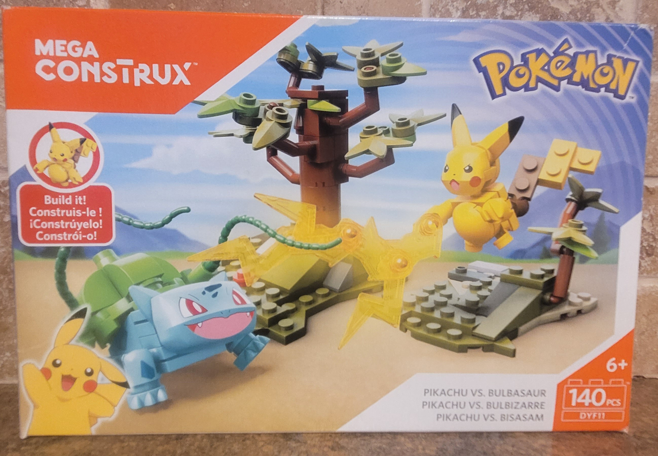 Mega Construx Pokemon Pikachu vs Bulbasaur