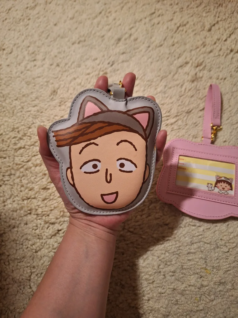 Chibi Maruko Chan Luggage Tag/ ID Card Holder. Set of 2 image indicator(3)