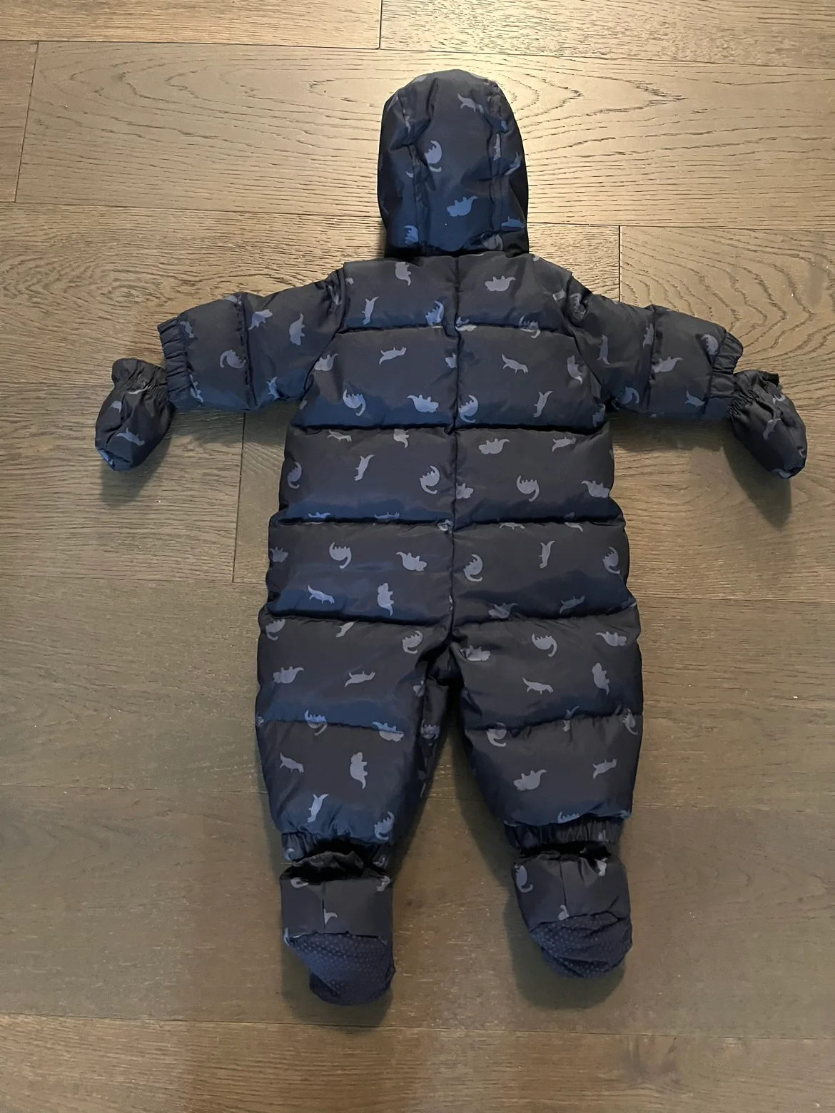 Baby gap warm down filled snowsuit 0-6M NWT Ret $139 image indicator(3)