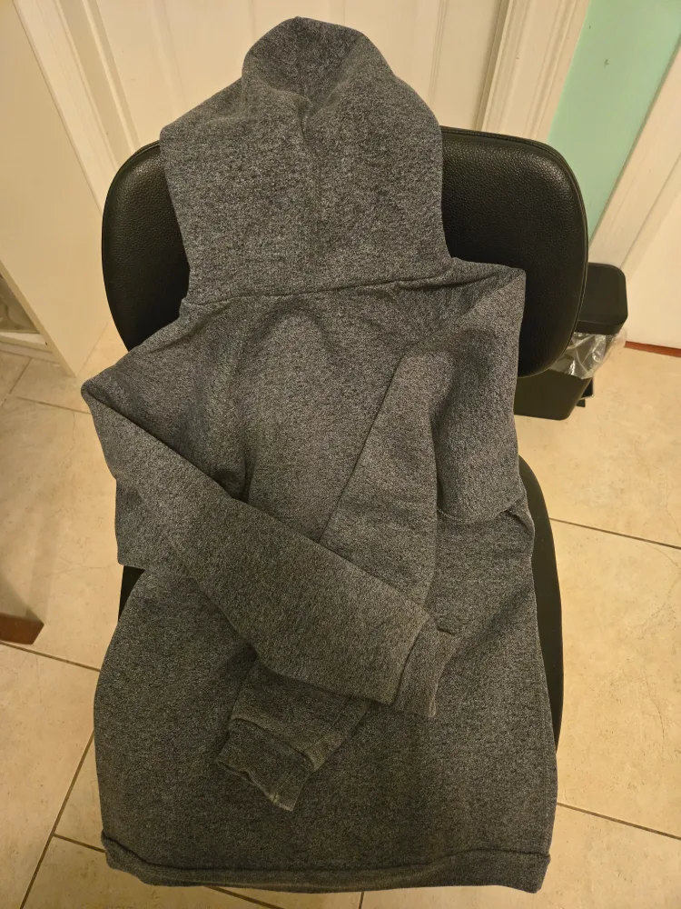 Vintage Grey 90's Cotton Ginny Club Hoodie Sweatshirt image indicator(3)