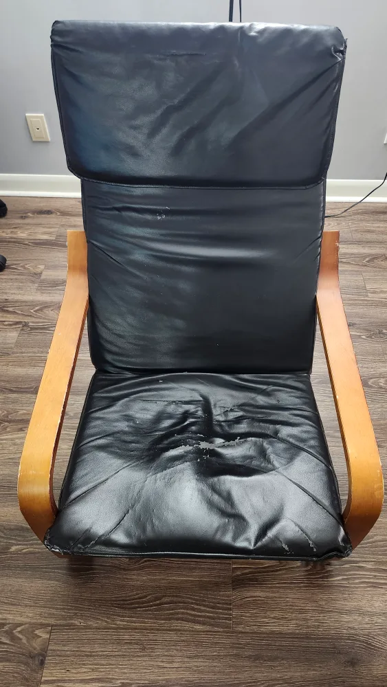 Black Leather Recliner Chair thumbnail
