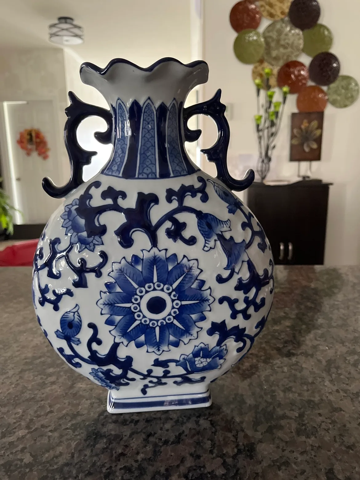 Blue and White Porcelain Vase
