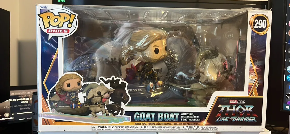 Funko Pop Rides Thor Love and Thunder Goat Boat image indicator(2)