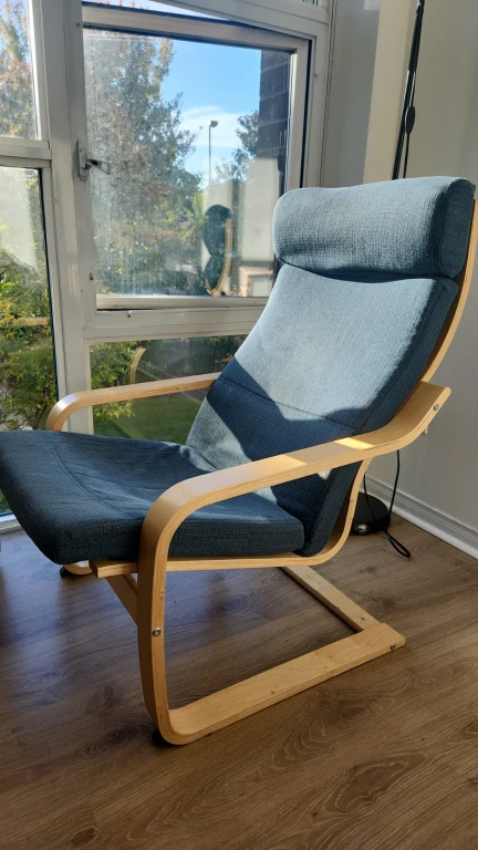 2IKEA Poang Chair &1 footstool - photo 2