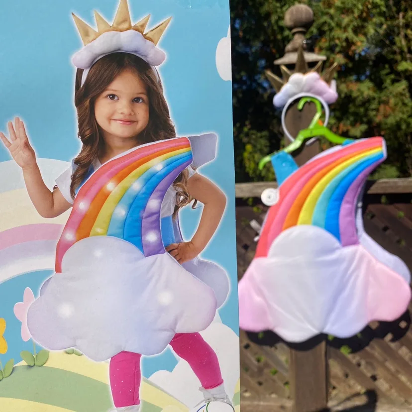 New girl’s 3T-4T rainbow costume *lights up* thumbnail