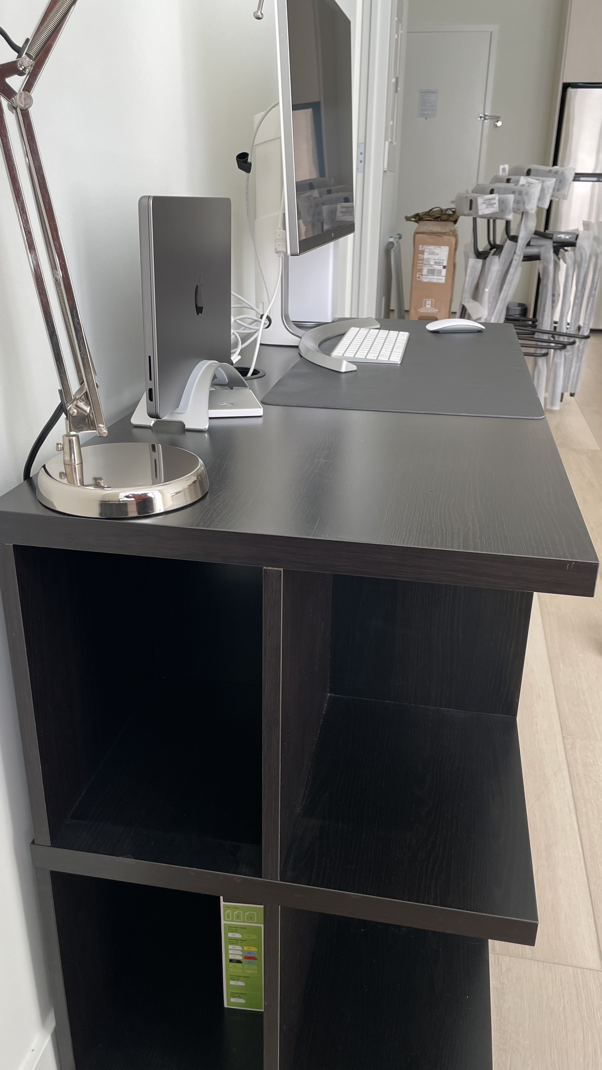 Black IKEA Computer Desk - photo 2