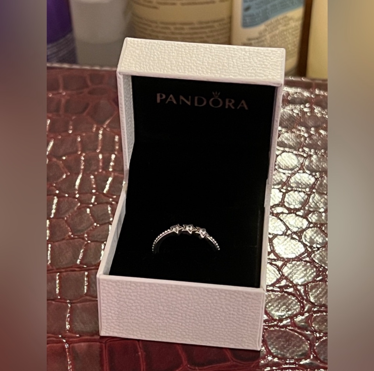 Authentic Pandora Sterling Silver Celestial Stars Ring - photo 2