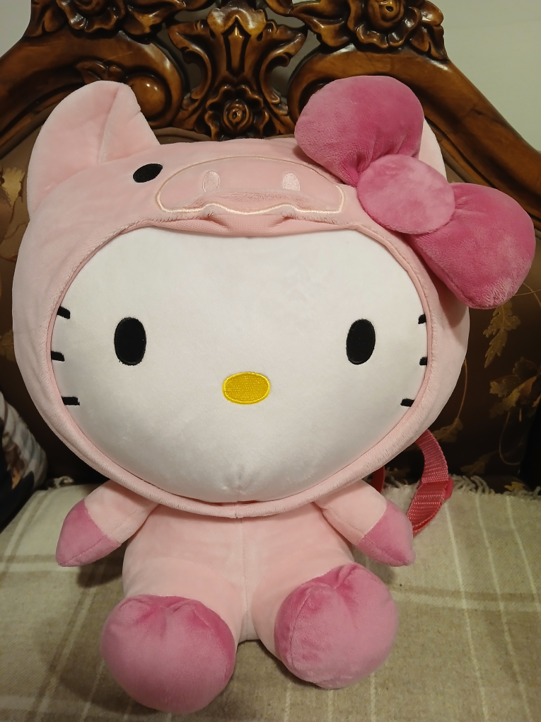 Hello Kitty Pig Plush Backpack