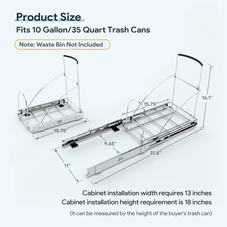 Pull Out Trash Can Organizer image indicator(6)