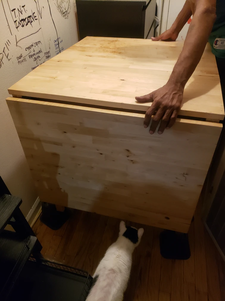 Ikea Folding Table with 6 Drawers - photo 5
