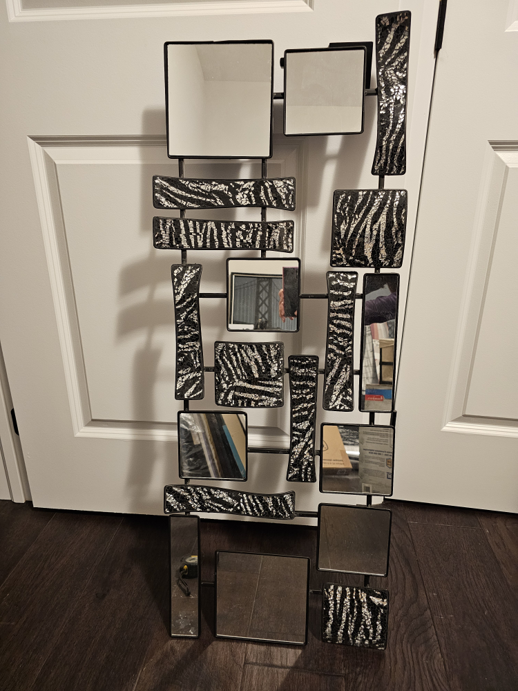 Zebra Print Mirror Wall Accent - photo 2