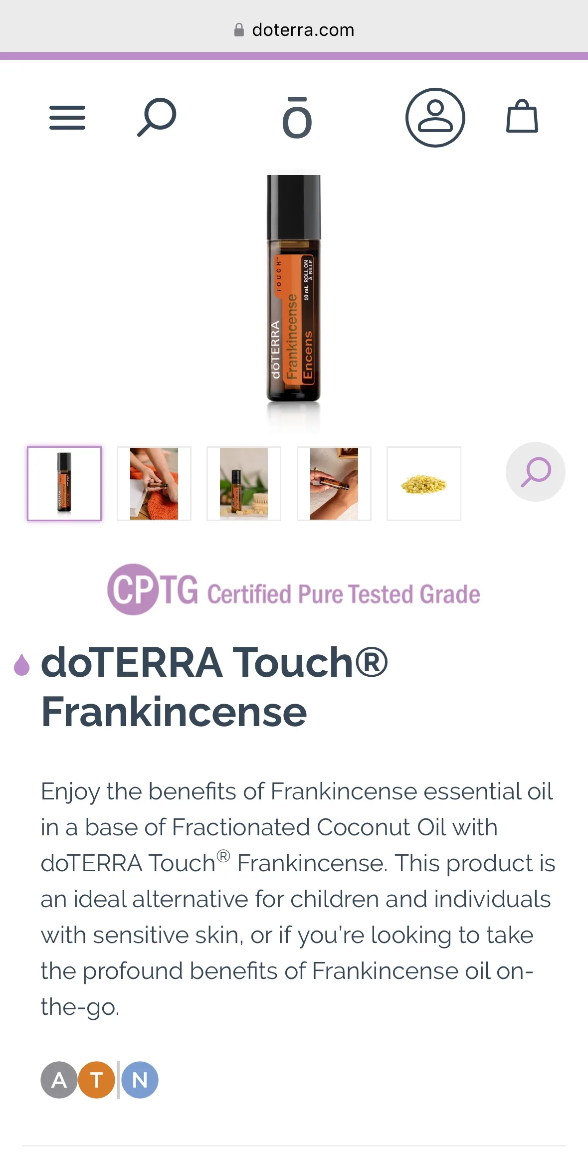dōTERRA Frankincense Roller 10ml image indicator(3)