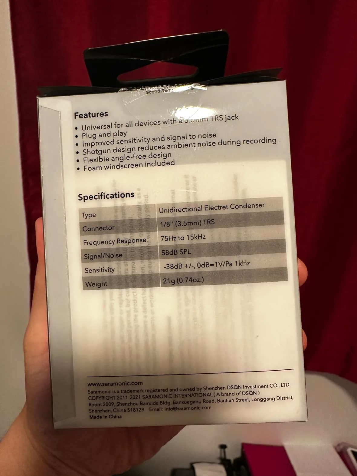 Saramonic SR-XM1 Mini TRS Microphone image indicator(4)