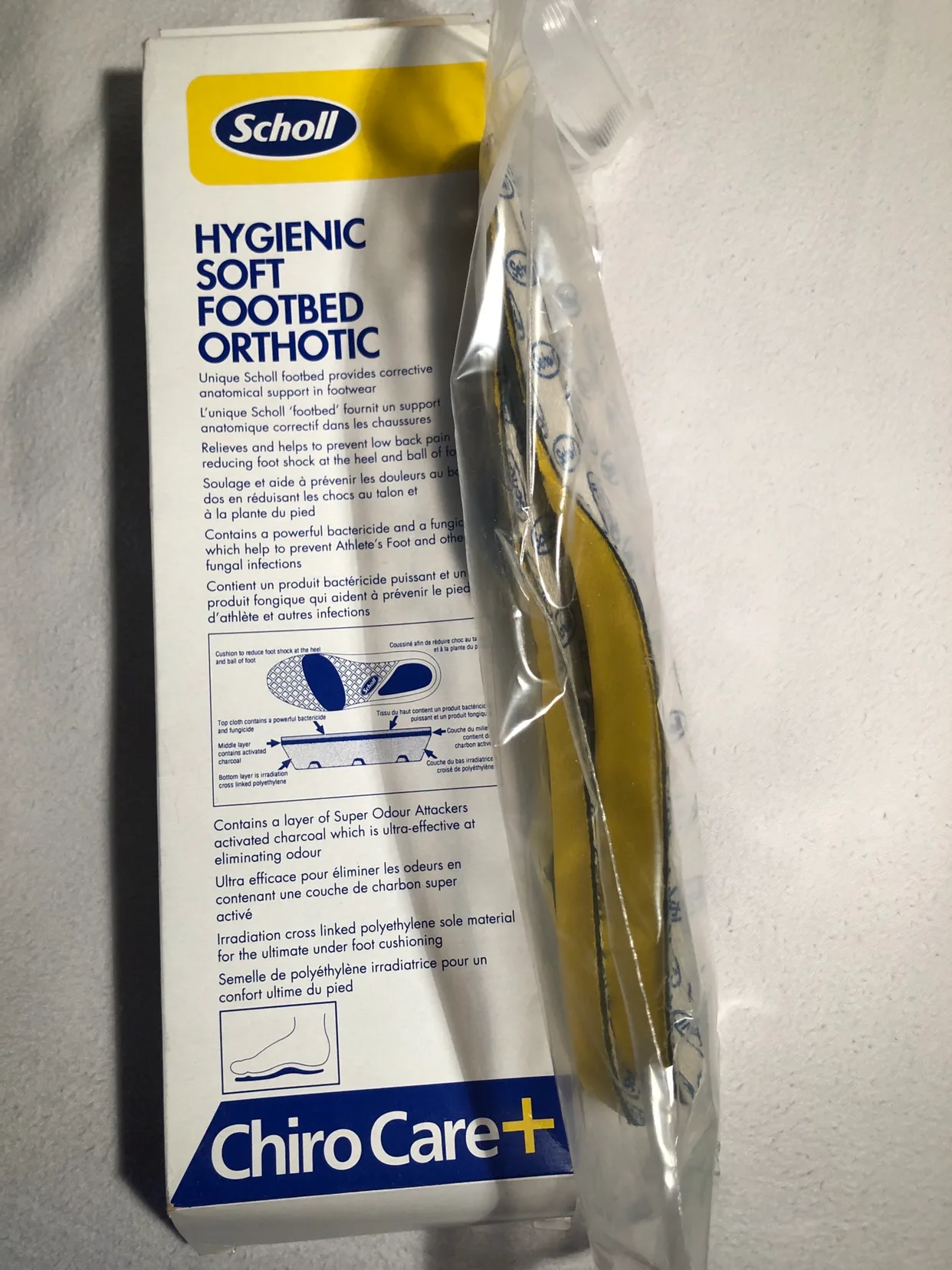 Scholl Hygienic Soft Footbed Orthotic Size 7 image indicator(5)