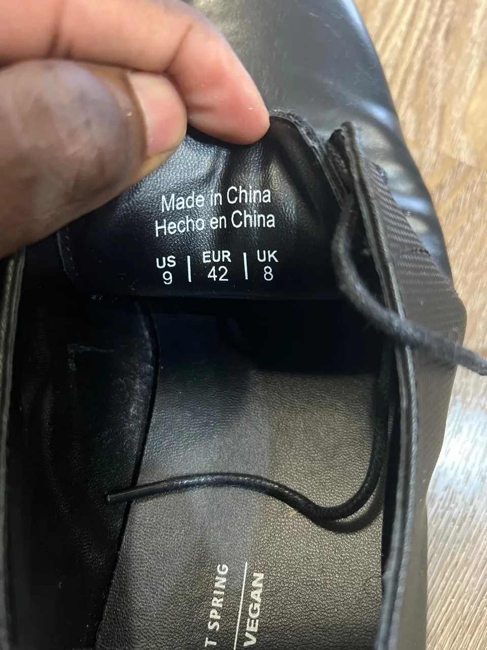 Call It Spring Men's Black Leather Dress Shoes thumbnail