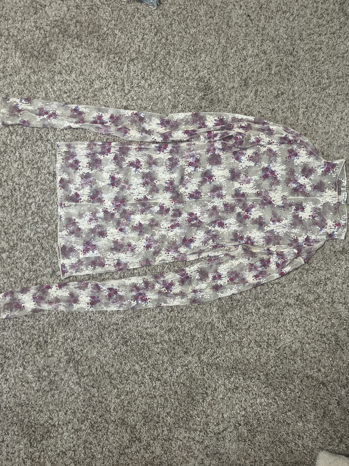 Free People Floral Lace Top