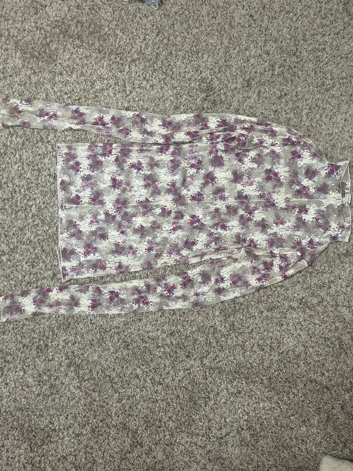 Free People Floral Lace Top thumbnail