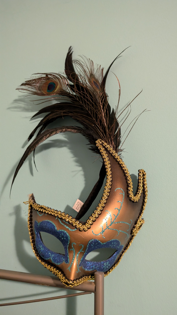Peacock Feather Venetian Mask