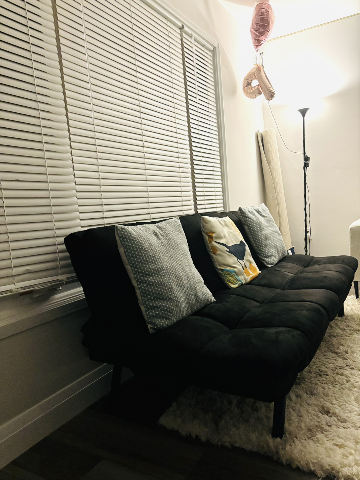 Black Futon Couch - photo 2