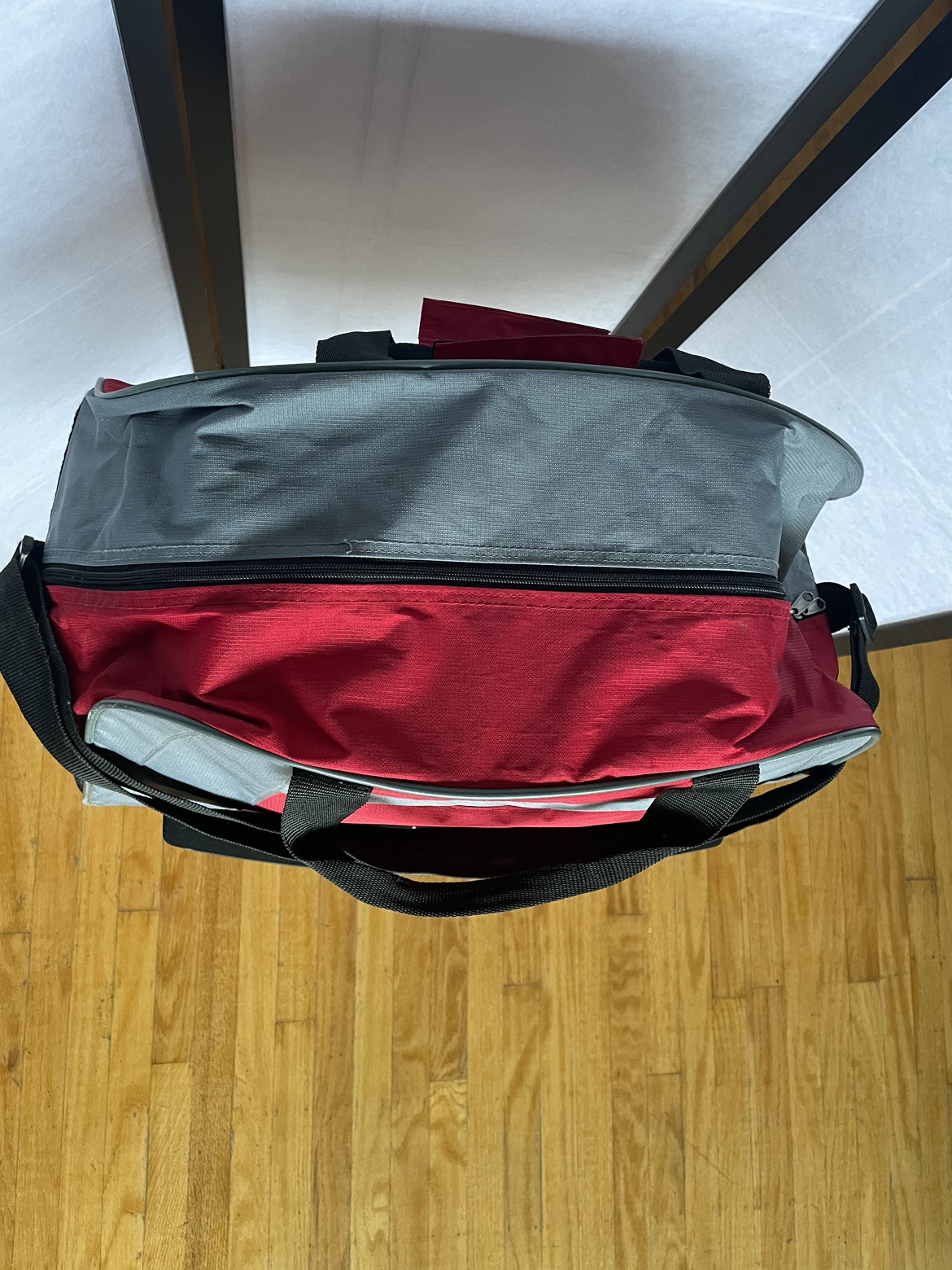 Red and Grey Rolling Duffle Bag - photo 2