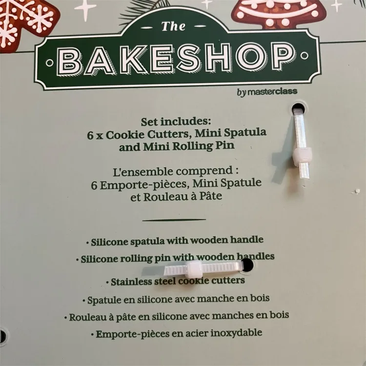 NEW The Bakeshop Christmas Cookie Cutter & Baking Utensil Set image indicator(5)