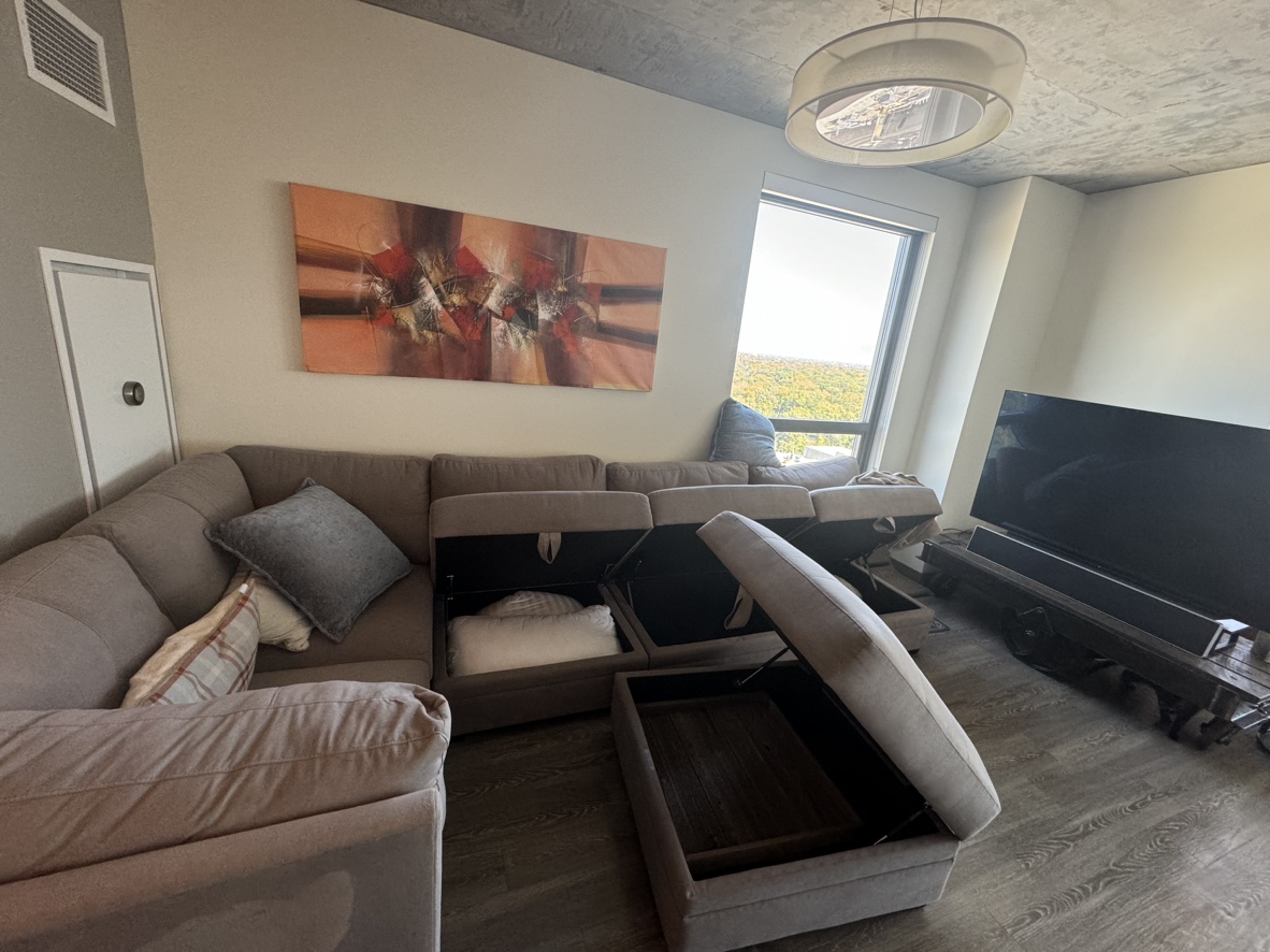 Sectional Sofa with Ottoman