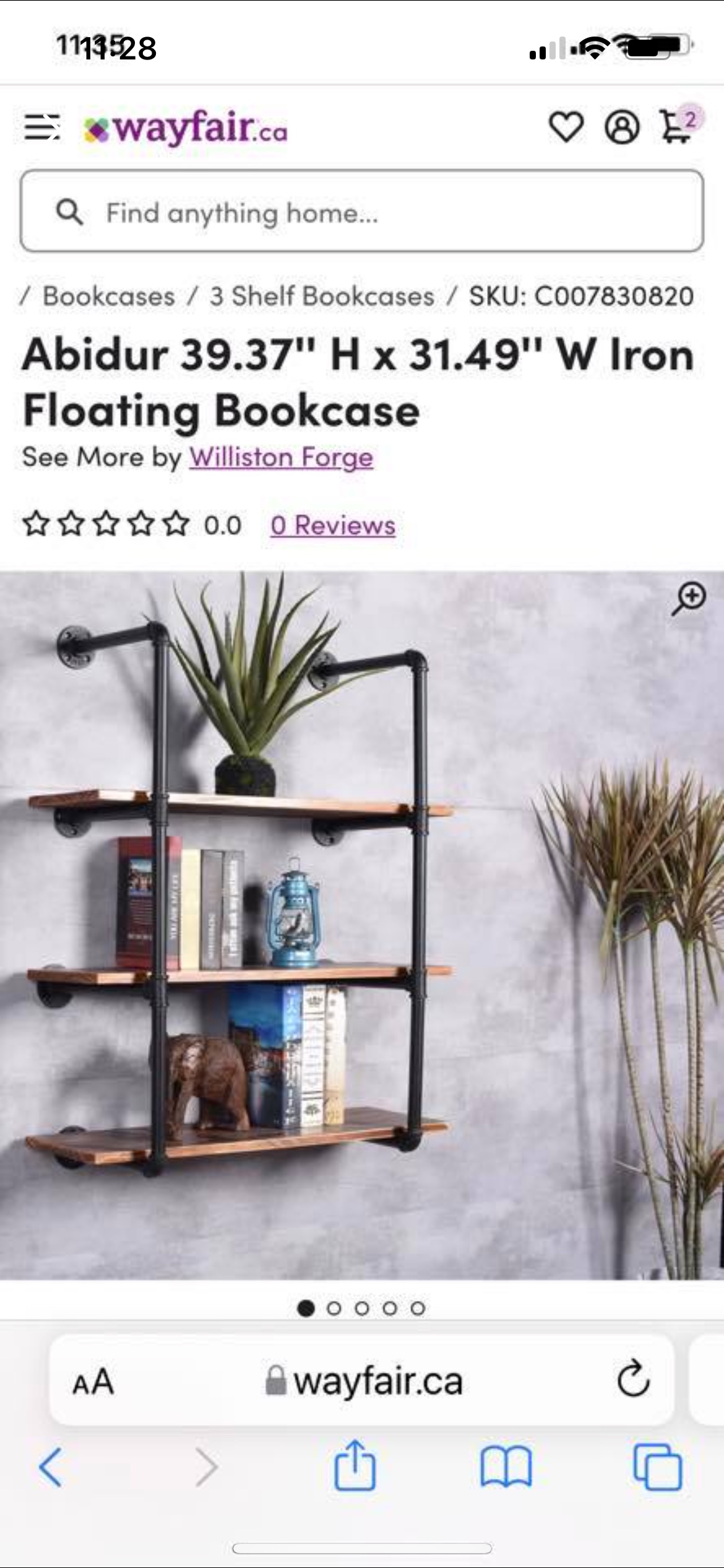 2 shelves. New in box! 3 Floating and 2 Shelf Floating shelf