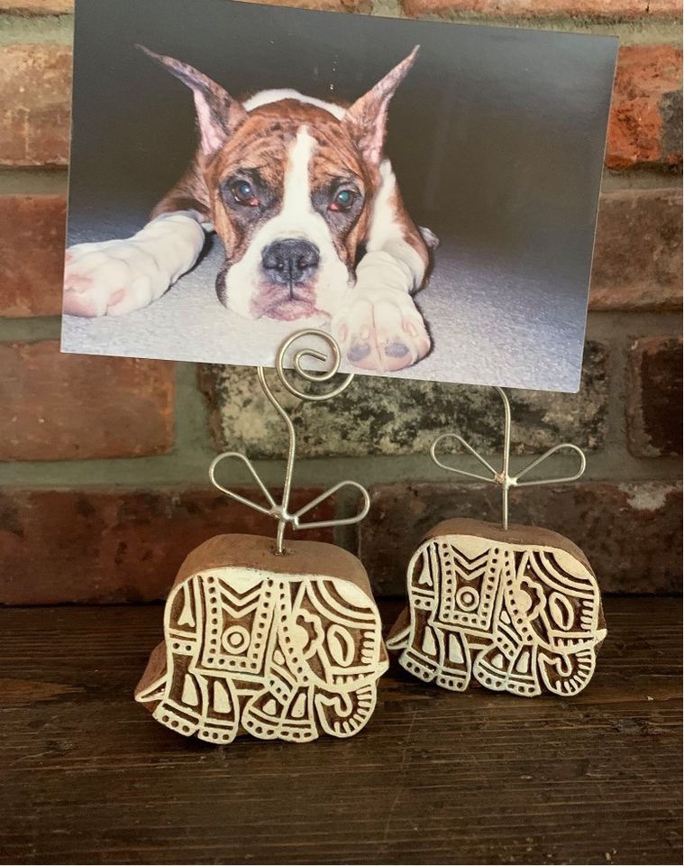 Wooden Elephant Photo Holders - photo 3