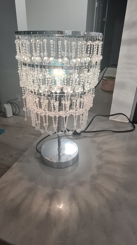 Crystal Beaded Table Lamp