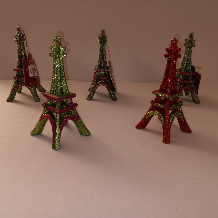 Eiffel Tower Holiday Ornaments NEW - photo 3