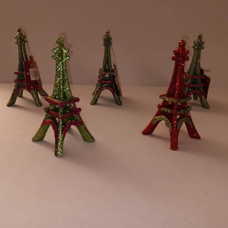 Eiffel Tower Holiday Ornaments NEW image indicator(3)