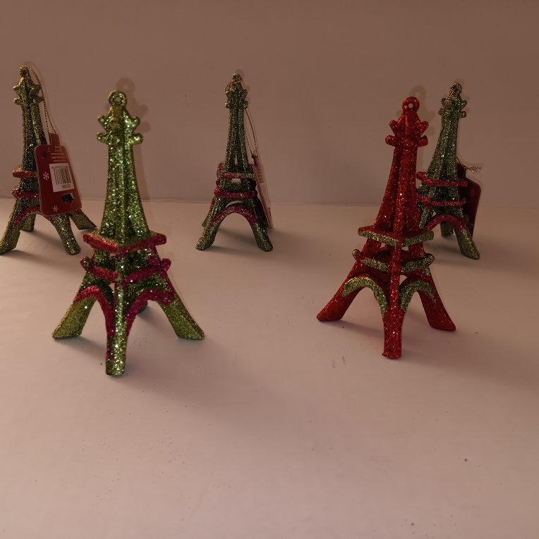 Eiffel Tower Holiday Ornaments NEW - photo 4