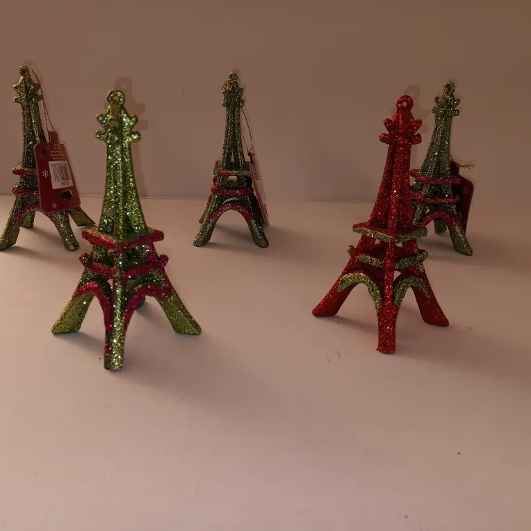 Eiffel Tower Holiday Ornaments NEW image indicator(4)