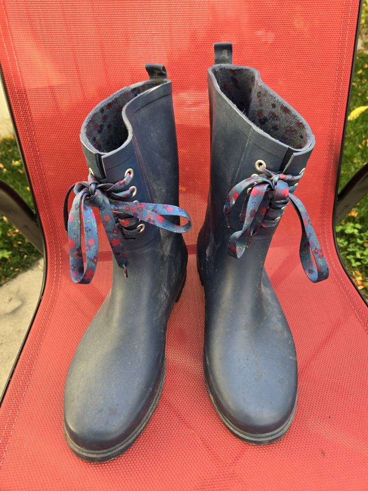 Navy Blue Rain Boots