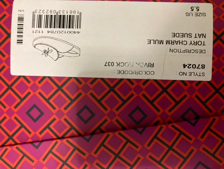 Tory Burch Charm Mule Suede 🥕 image indicator(2)