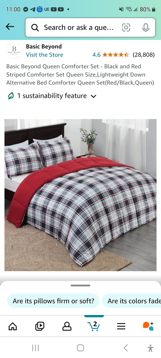 Brand new  lightweight down alternatife comforter queen set.