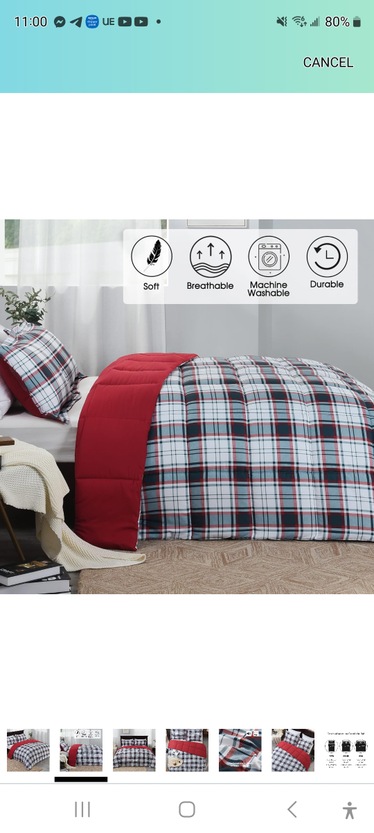 Brand new  lightweight down alternatife comforter queen set. - photo 2