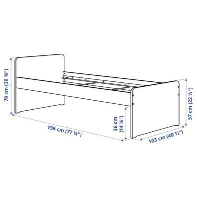 Single Bed Frame IKEA - photo 3