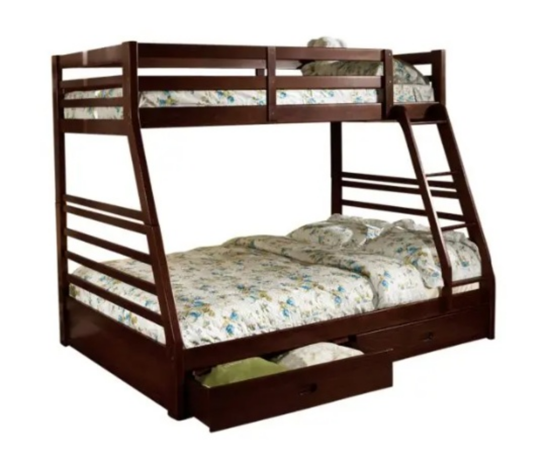 Twin over Full Bunk Bed with Drawers