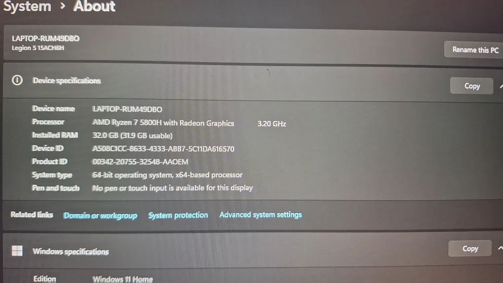 lenovo legion 5 - Gaming laptop image indicator(7)