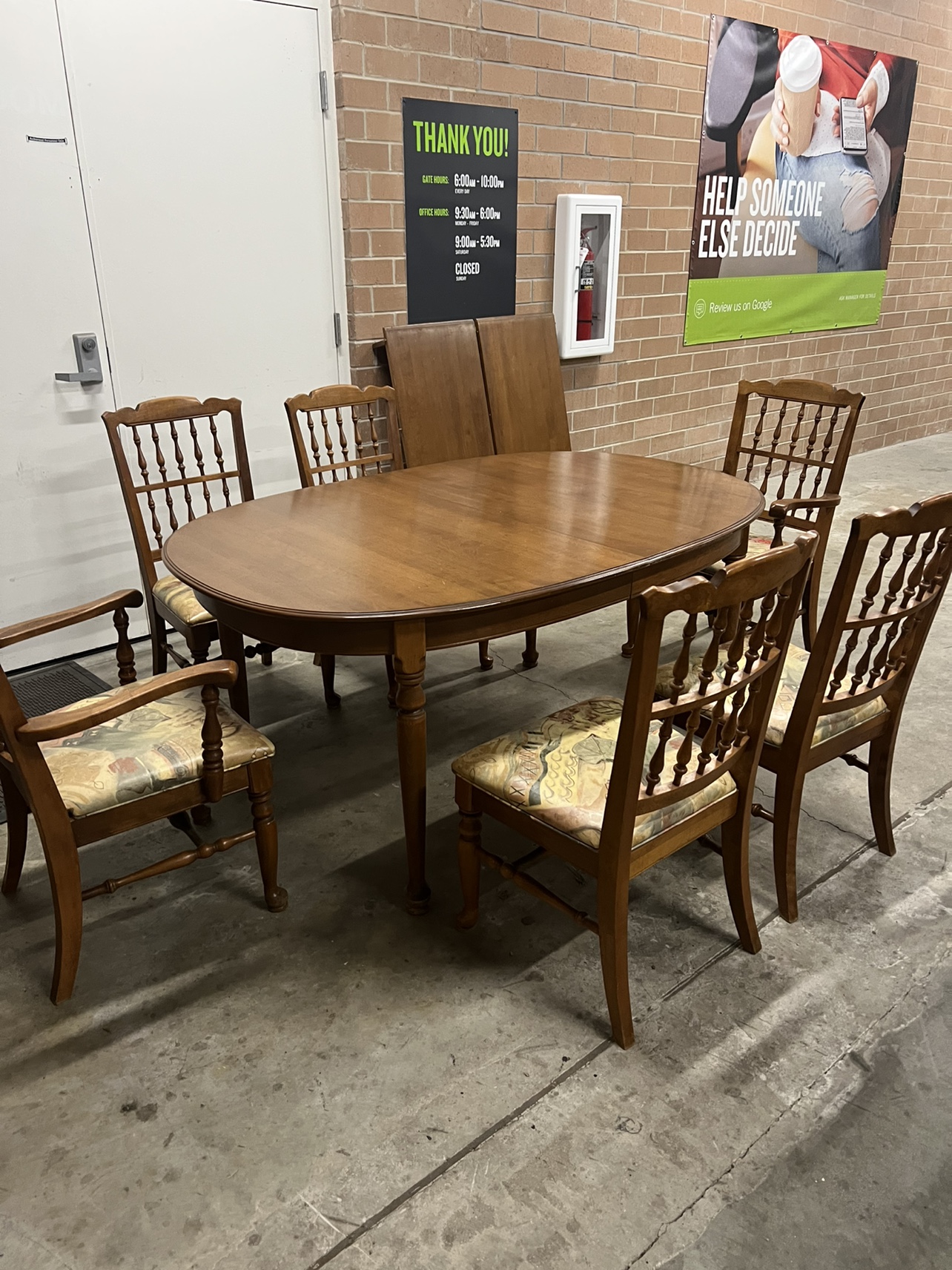 Dining Table w/6 chairs Nd 2 leaves - photo 4