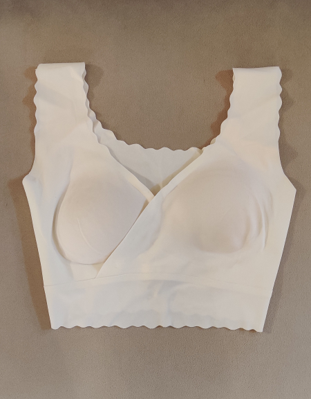 Peasy White Seamless Wireless Bra - photo 2