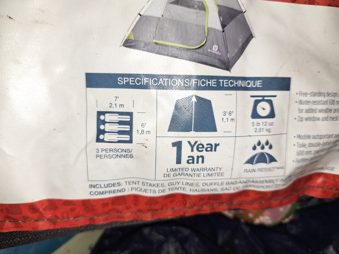 Outbound 3-Person Dome Tent - photo 2