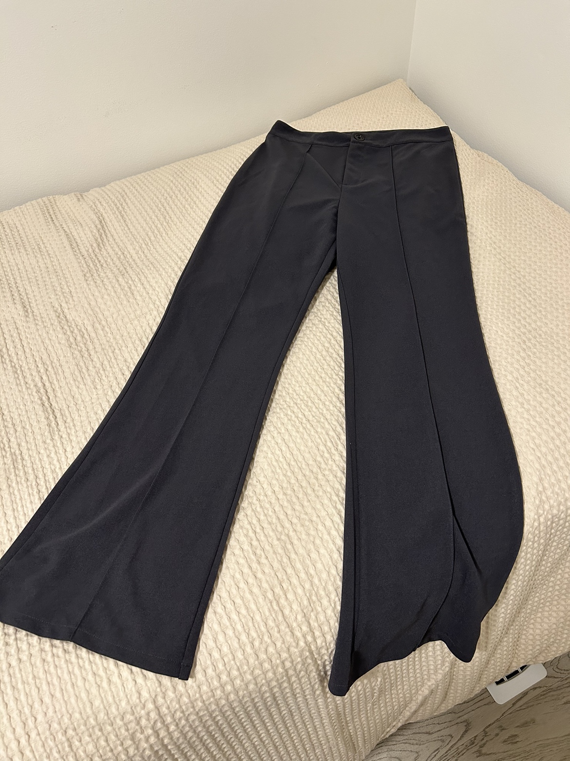 Business Casual Dark Grey Flare Pants - photo 3